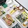 Free combination kitchen drawer partition box home finishing ps transparent plastic cosmetic drawer storage box