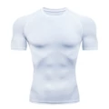 J08 pure white short sleeves