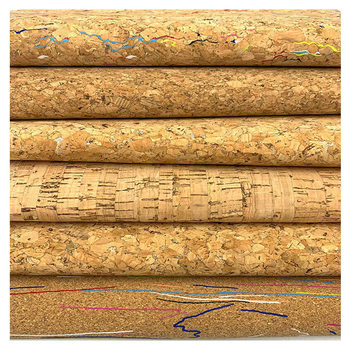 Piece Cork printed wood grain leather pu fabric luggage leather goods packaging crafts packaging leather DIY handmade