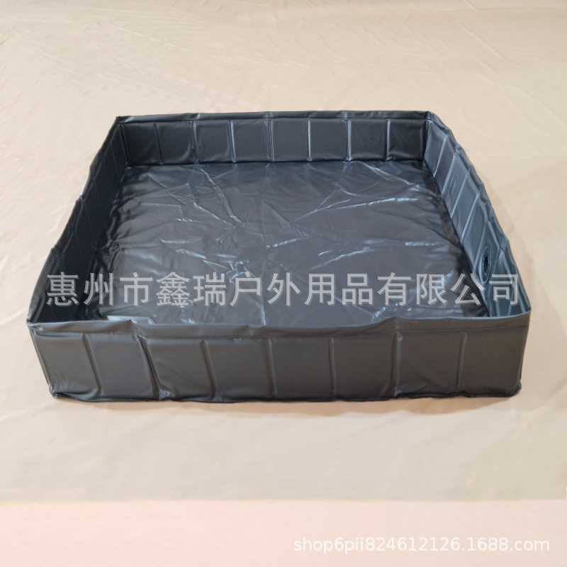 Outdoor Foldable Water Tray Thickened Wear-Resistant Tent Shower Water Tank Square Mountain Camping Water Storage Tank