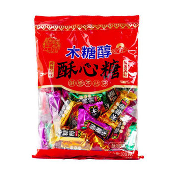 Xylitol Crispy Candy, Layered Crispy and Fragrant, Indulgent Candy, Festive Candy, 500G/Bag