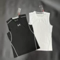 An dm vest black and white two pieces