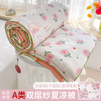 Double-layer Yarn Summer Quilt Class A Summer Air-conditioning Quilt Washable Gift Summer Quilt Summer Quilt Wholesale Children's Quilt