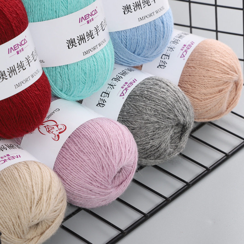 100 Pure Wool Yarn 14 2 Pair Medium Coarse Hand Knitted Yarn Merino Wool 62COLORS