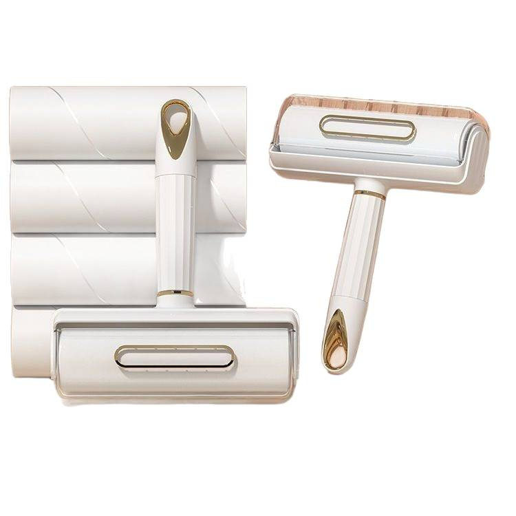 Lint Roller for Home Use, Tearable Clothes and Cat Hair Cleaning Replacement Roll Paper Brush, Bed Hair Roller, Hand-Tearable