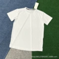 Crystal striped short sleeve white top