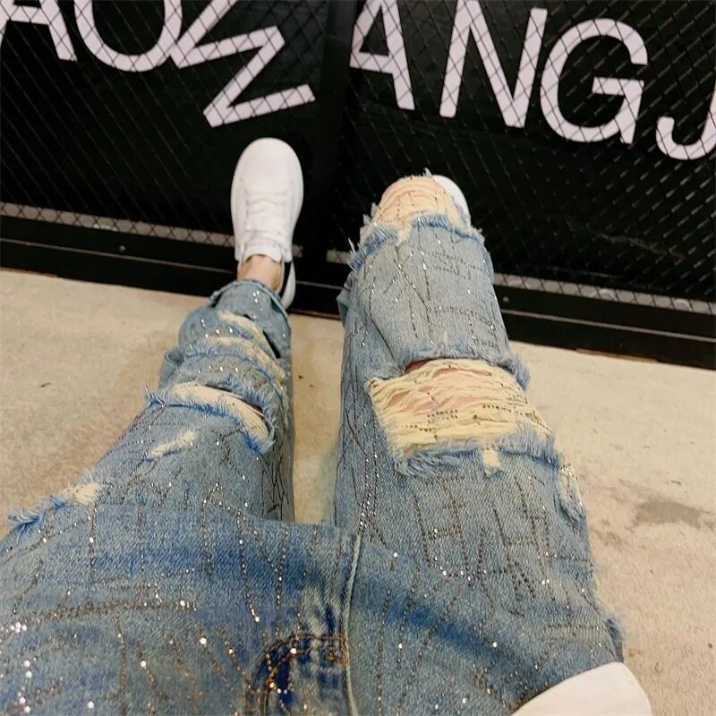 High Waisted Vintage Distressed Straight Leg Jeans for Women Loose Fit Flattering Spring Summer Wholesale Available