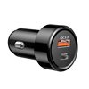 Cross-border new 48W car charger USB super fast charge QC3.0 flash charge one drag two cigarette lighter PD30W