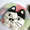 Japanese Kusuguru Genuine Embroidered Cat Coin Purse Clutch Wallet Earphone Data Cable Small Item Storage 401