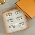 Three-color model-horsepower rope-six small teacups-gift box