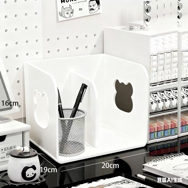 书架书立桌面多层简易学生儿童文件资料整理架办公桌上收纳置物架