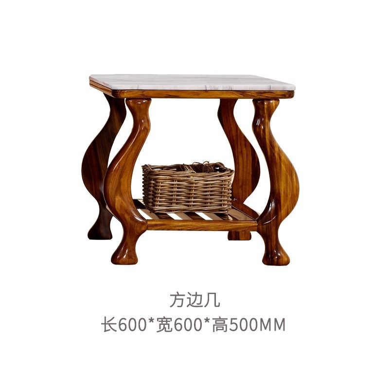 新中式乌金木真皮沙发组合全实木大小户型奢华客厅轻奢别墅家具