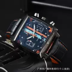 2025 Foreign Trade Hot-Selling Men's T-Shaped Quartz Transparent Back Watch Factory Wholesale Direct Sales Aliexpress Bestseller