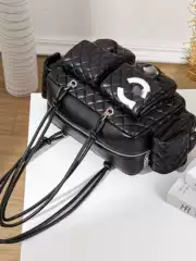 Vintage Kangpeng Motorcycle Bag 2025 New Model Underarm Bag Large Capacity Multi-Pocket Shoulder Bag Women's Bag Wholesale Dropshipping