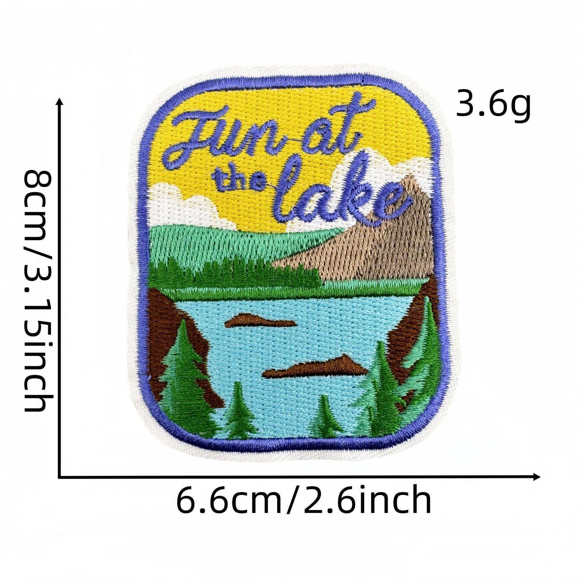 トレンドの英語布ステッカー 32#