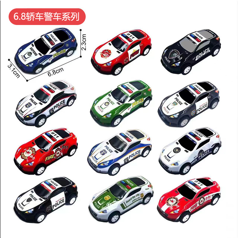 跨境迷你合金赛车铁皮车儿童回力赛车多款式仿真卡通小汽车批发