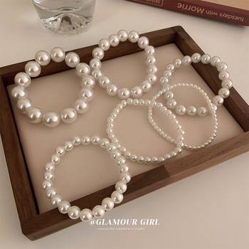 Korean Simulated Pearl Bracelet Handmade Versatile Simple Bracelet Bracelet Korean Style Jewelry Street Stall Handmade