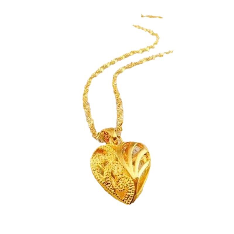 Xiaohongshu Style Rich Flower Pendant Clavicle Chain Love Rose Necklace Gold-Plated Clover Necklace Wholesale Supply