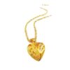 Xiaohongshu Style Rich Flower Pendant Clavicle Chain Love Rose Necklace Gold-Plated Clover Necklace Wholesale Supply