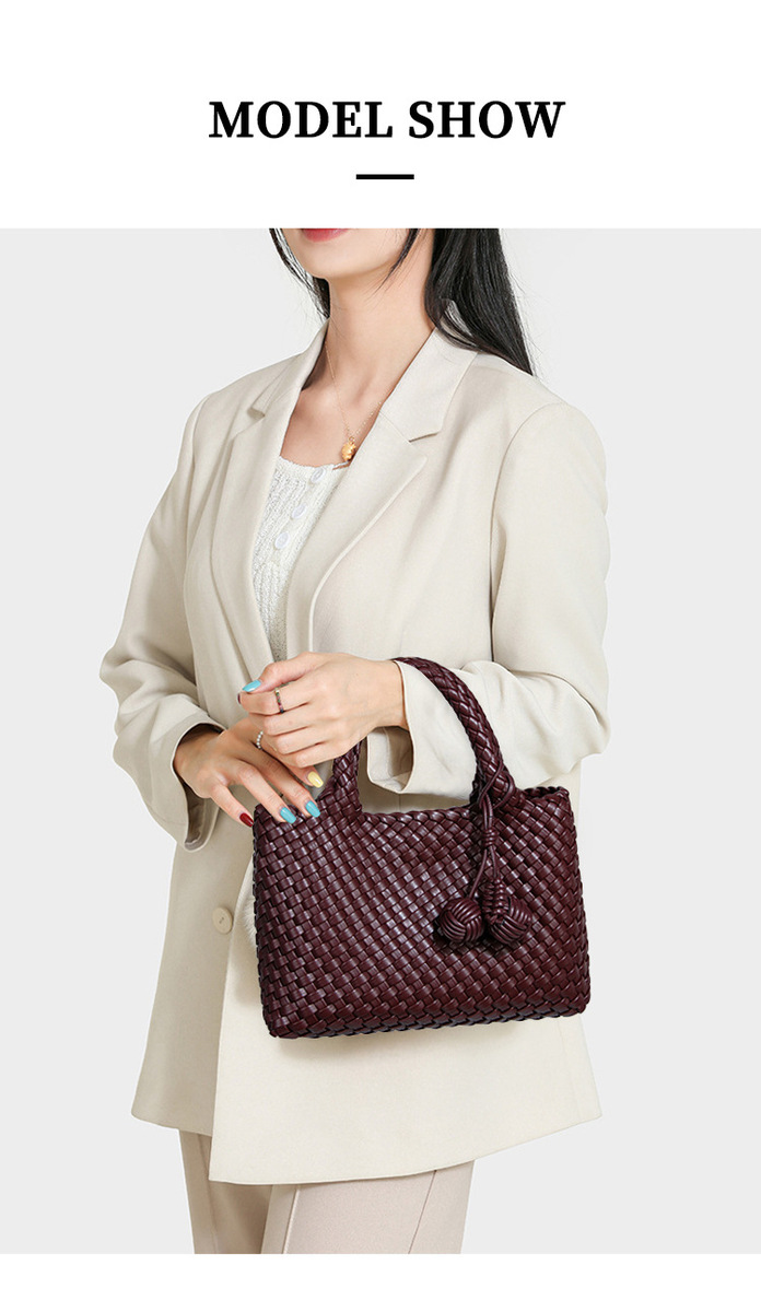Túi xách tay nữ da PU dáng tote nhỏ đeo chéo — B2405 # màu bạc, B2405 # màu đen, B2405 # màu nâu, B2405 # Màu tím khoai môn