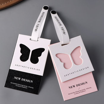 Anti-theft buckle tag logo high-end clothing store anti-tear buckle clothing price tag women's tag custom hanging card