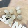 10mm Off-white Round Glitter Button Chinese Style Ethnic Han Dynasty Cheongsam Button Clothing Accessories