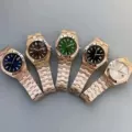 All rose gold green