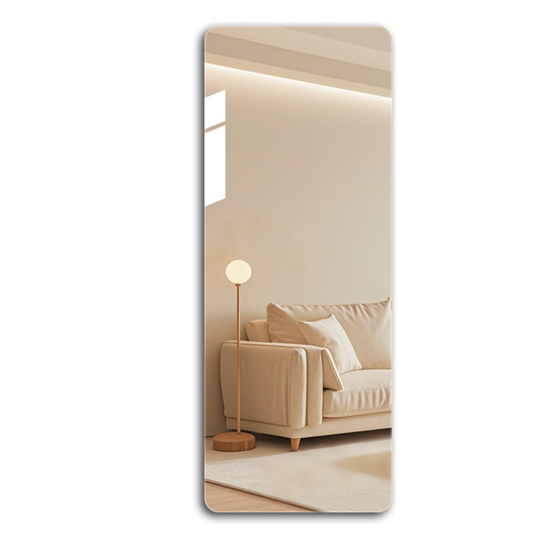 Soft Mirror Drop Shipping Full Body Dressing Mirror Acrylic Material Fitting Mirror Punch-Free Bedroom Wall-Mounted Self-Adhesive Mirror