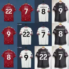 2627 Liverpool's New Season Home and Away Jerseys: Number 7 Wirtz, Number 9 Isak, Number 22 Ekitike