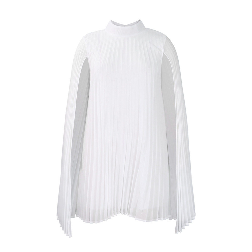 Chiffon Batwing Sleeve Dress Elegant and Fashionable Plus Size for Casual Occasions Wholesale Available