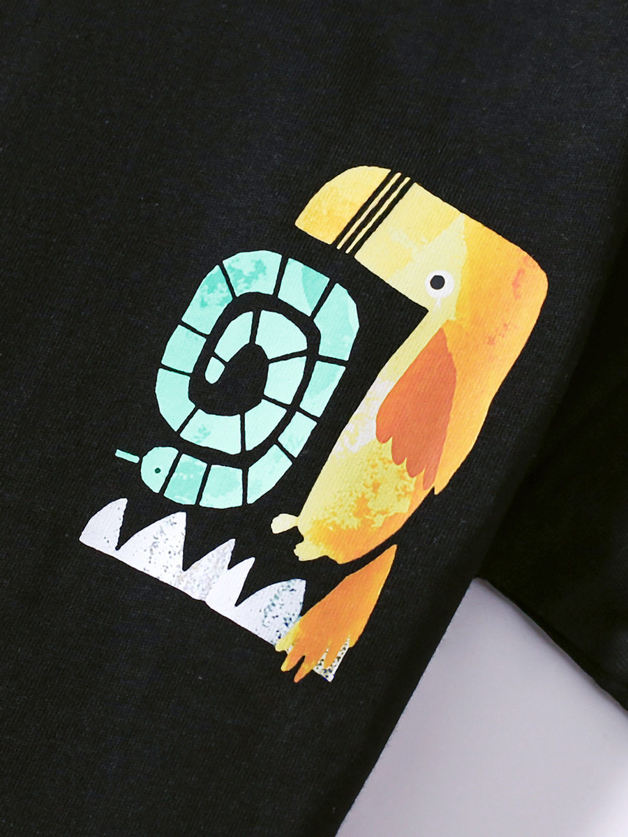 Custom-made Supply New Short-sleeve Dinosaur Printed Kids' Set, Summer Toddler & Kids' 2-piece Set Wholesale