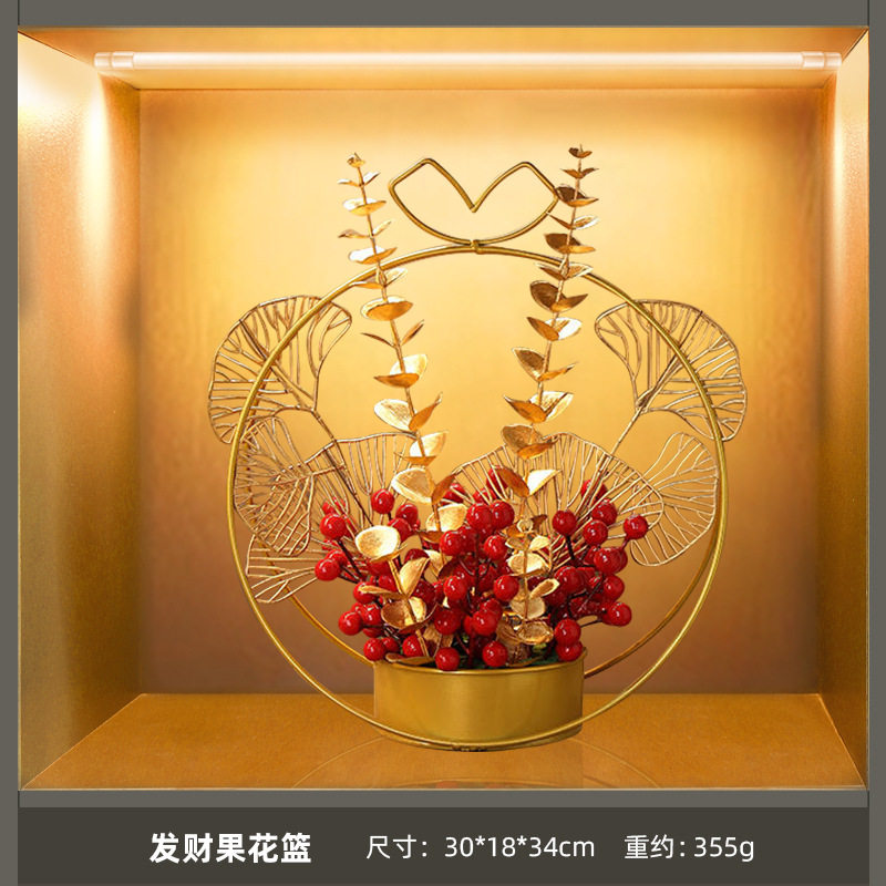 新中式高档酒柜装饰品餐边柜摆件客厅创意家居饰品室内软装装饰