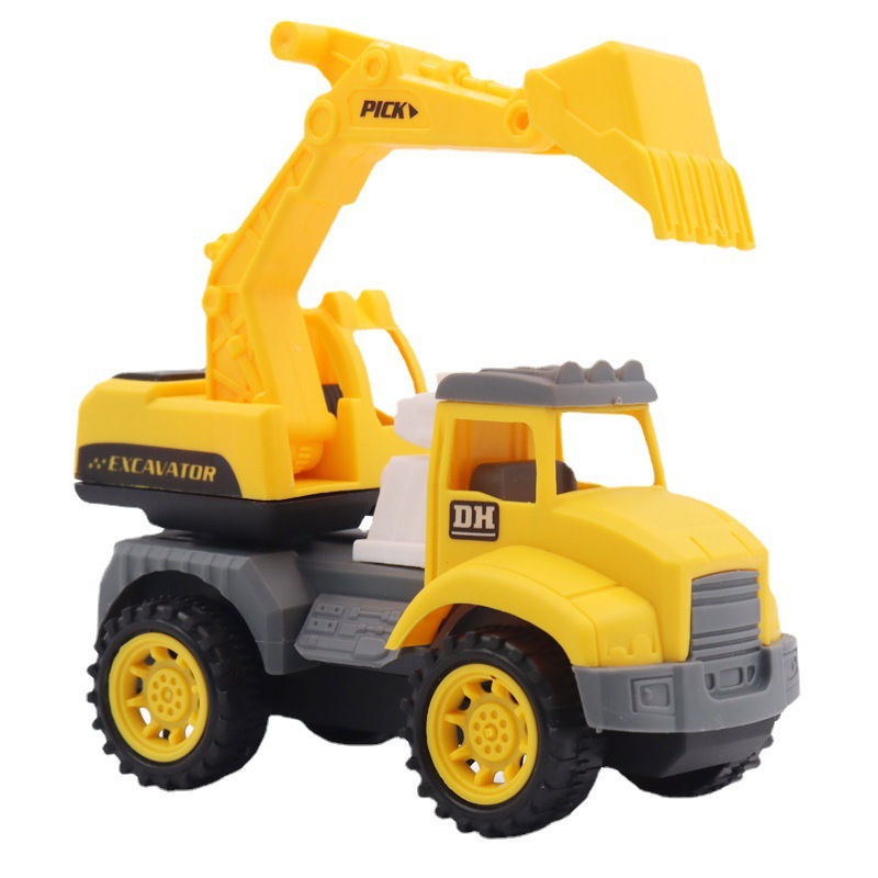 儿童玩具惯性玩具车套装仿真挖掘机起吊机消防车模型地摊摆摊批发