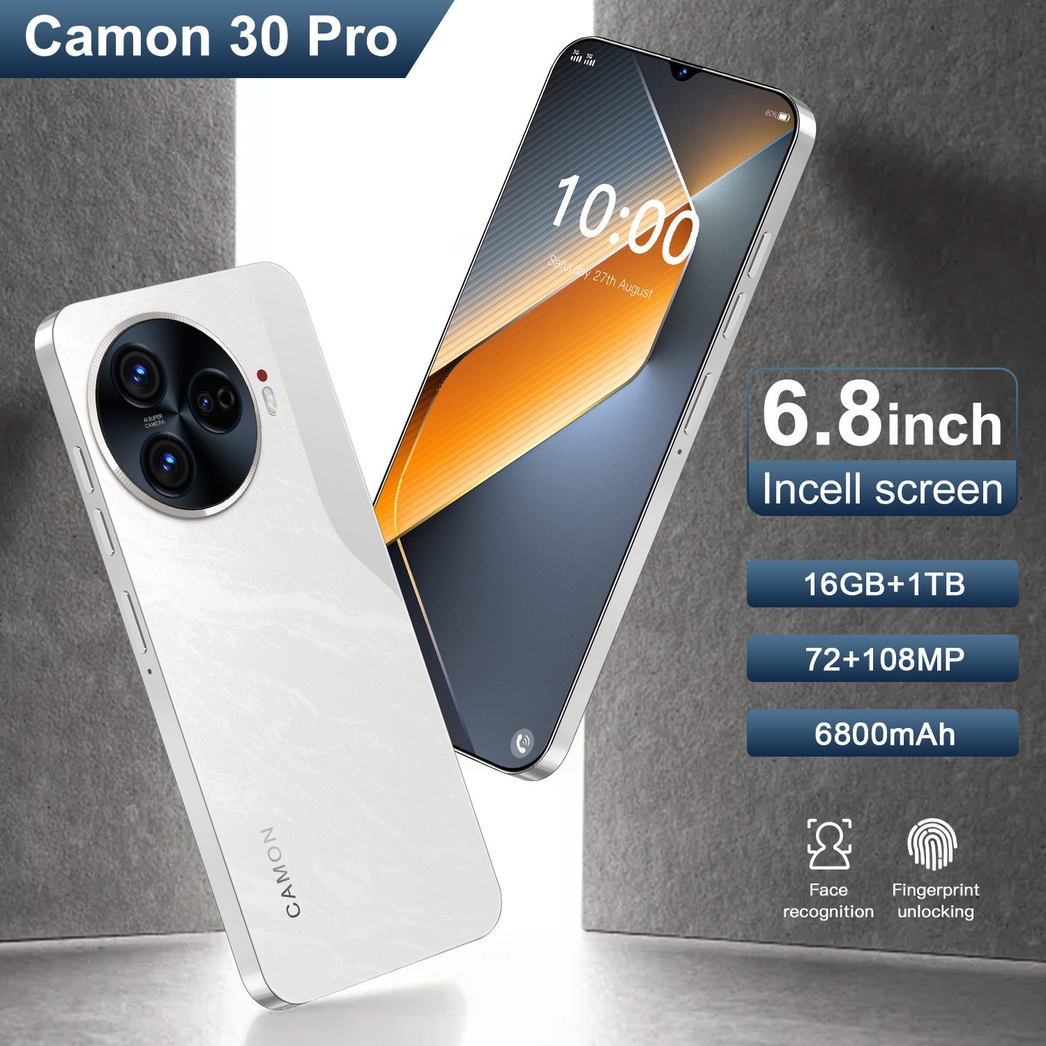 新款Camon 30 Pro 2+16GB跨境手机6.8incell屏智能外贸手机可代发