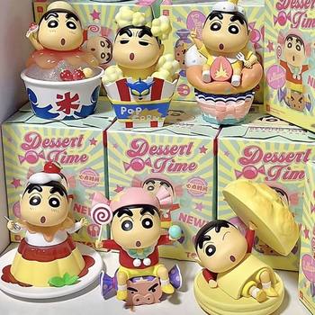 Free Shipping Snack Time Small Figurine Blind Box Nohara Shinnosuke Doll Figurine Decoration Desktop Ornament Gift