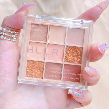 Helen Beauty Transparent Mashed Potato Eyeshadow Plate Earth Color Matte Nine Color Sequins Eyeshadow Parity Cosmetic Wholesale