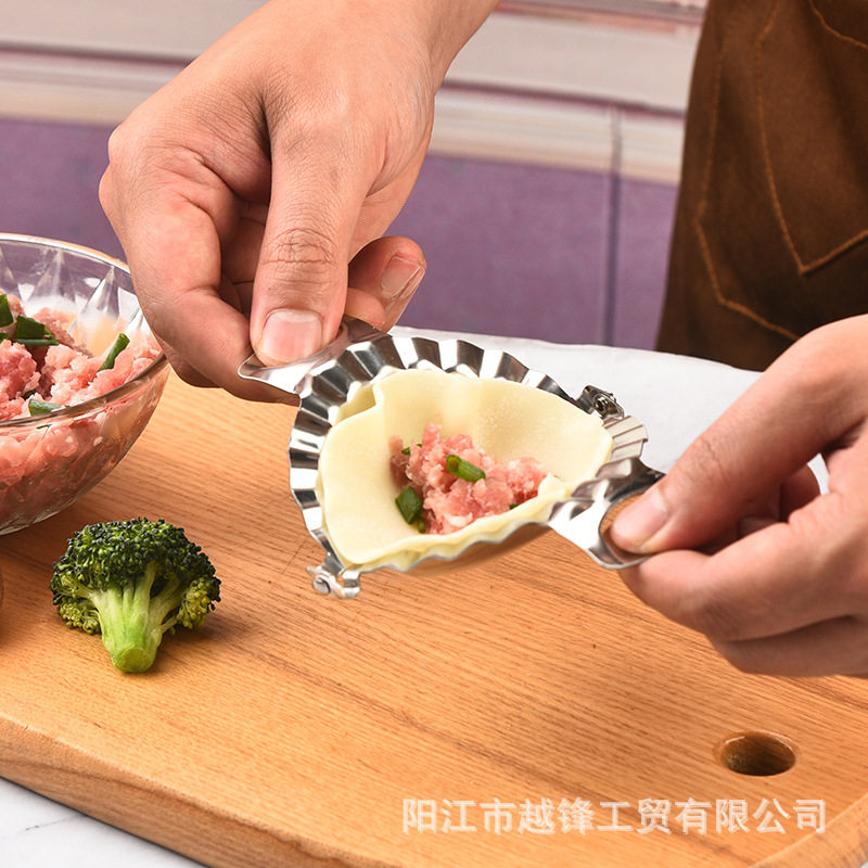 304 Stainless Steel Dumpling Mold Large Dumpling-Making Tool Mirror Finish Tool Lace Dumpling Maker Easy to Release Kitchen Tool