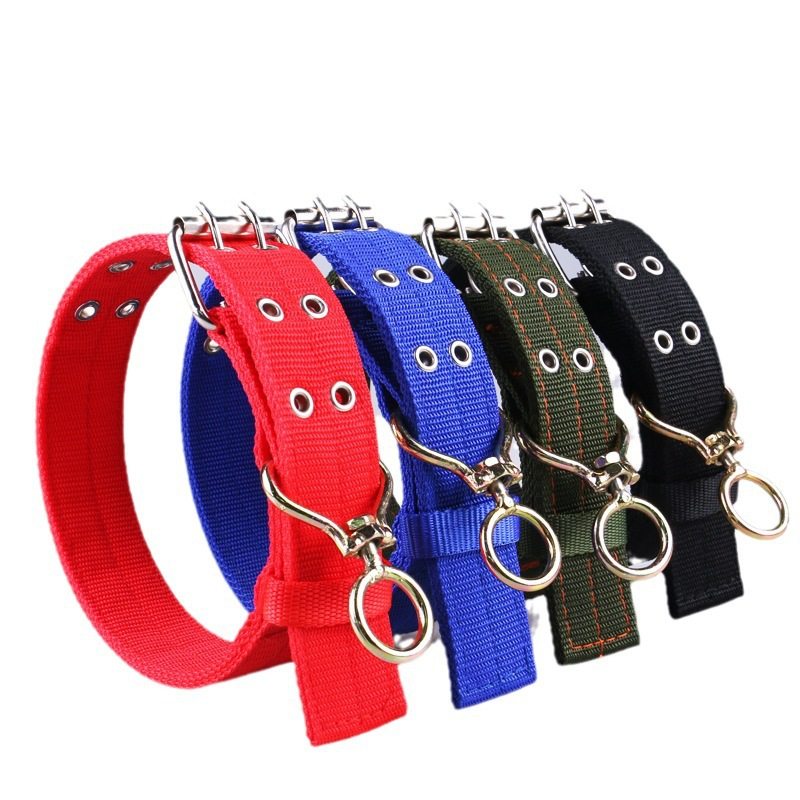 Wholesale Military Green Sheep Dog Collar Small, Medium and Large Dog Swivel Buckle Dog Collar Double-Breasted Pet Dog Collar