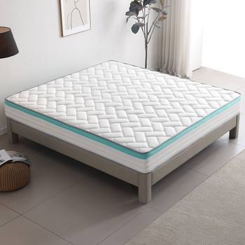 Highly Breathable Skin-Friendly Latex Mattress Soft Breathable Steel Spring Single Bed Double Bed Home Mattress Tatami