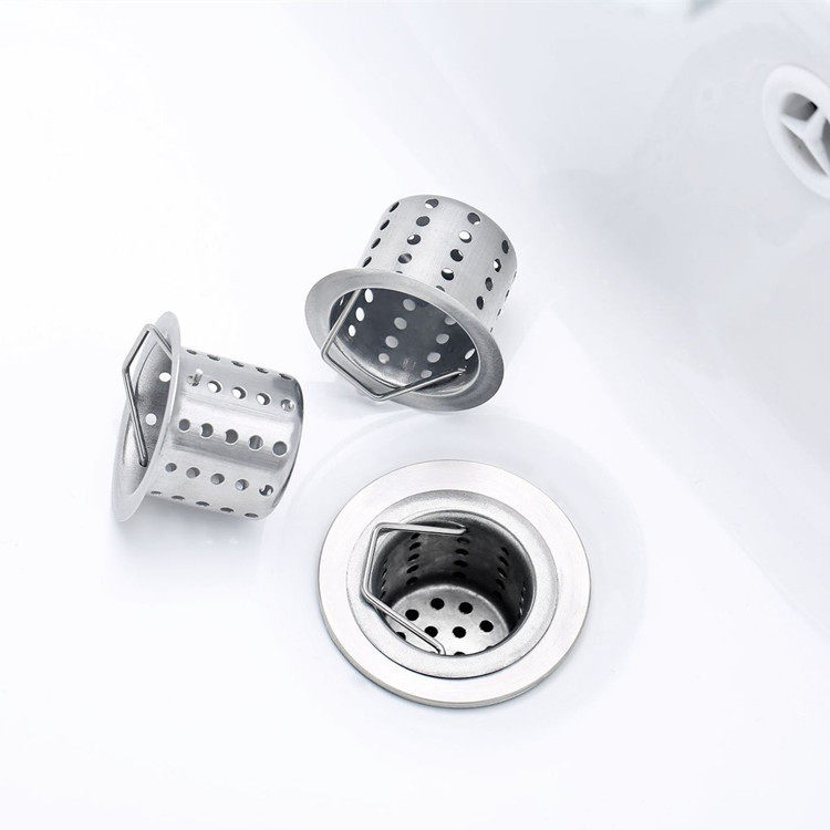 Kitchen Sink Filter Screen Vegetable Washing Basin Garbage Filter Screen Dishwashing Mop Sink Stainless Steel Floor Drain Sewer Cage