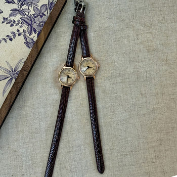 LSVTR retro small student watch niche high-end small dial belt watch waterproof quartz ladies watch wholesale