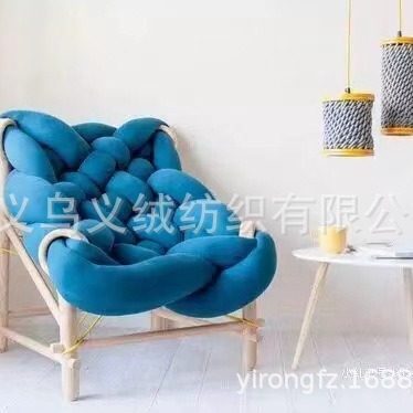 5cm thick velvet core cotton thread hand-woven pillow thread cat kennel dog kennel cushion thread ins wool Icelandic wool