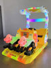 Square amusement car night market stall children bumper car New luminous double parent-child electric go-kart off-road vehicle