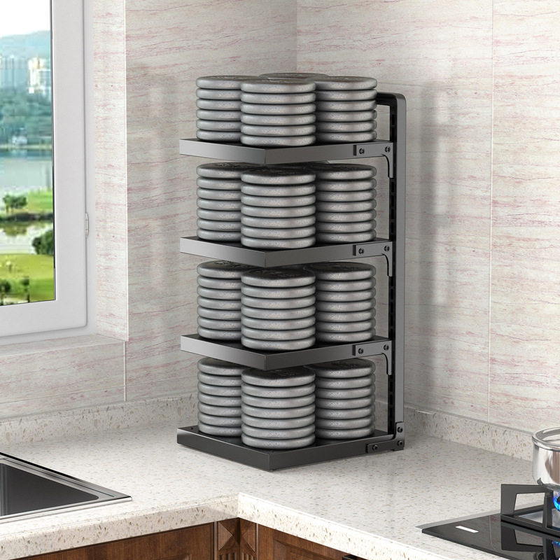 Pot storage artifact multi-layer pot storage rack multi-functional sink kitchen storage rack