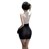 plus size Sexy Lingerie Secretary Dress Sexy Chest-exposed Spice Girl OL Tight Ultra Short Hip Skirt Pure Desire chubby girl Hair