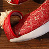 [Red Fu] Pearl Flower ancient style climbing cloud toe shoes Hanfu shoes spring and summer autumn single-layer shoes Chinese bridal wedding shoes