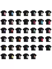 26 New Models of Cross-Border Foreign Trade Japanese-Style Trendy Brand Side Ape Head Color-Blocking Loose Short-Sleeve T-Shirts Collection Unisex 1
