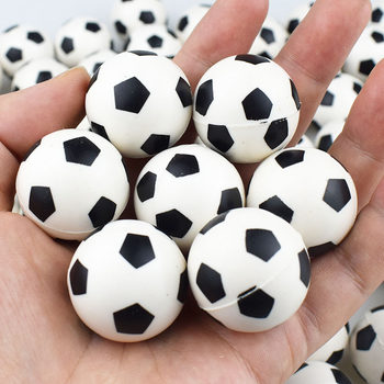 No. 32 30MM black and white elastic small football shape elastic ball small ball bouncing ball egg twisting machine toy cross-border