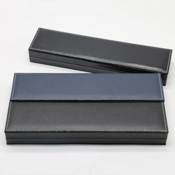 Flip Watch Box Jewelry Storage Packaging Gift Box Rectangular Watch Box Long Pu Leather Watch Box