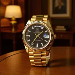41-Day Date-Day-Date-Night Model Mechanical Men's Watch, with a Bezel and Calendar, Exudes an Impressive Aura, Easily Impressing in Business Settings.